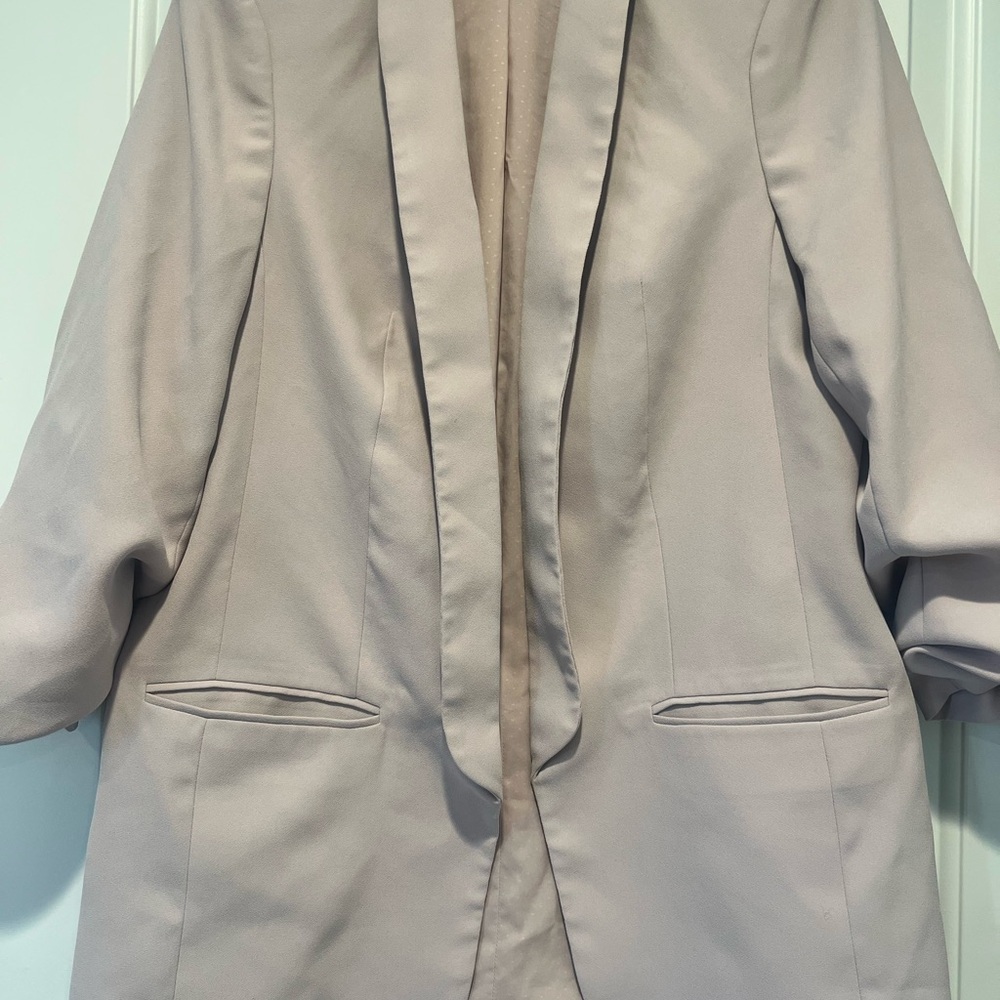 Express Women's Light Pinky Cream Blazer